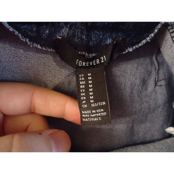 Forever 21 Denim Pencil Skirt Medium Stone Wash Womens Size Medium - Picture 3 of 6